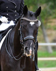 Aurelia Rose Gold Black Patent Double Bridle