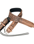 Hilason Western Right Hand Gun Holster Rig 44/45 Caliber Leather Cowboy
