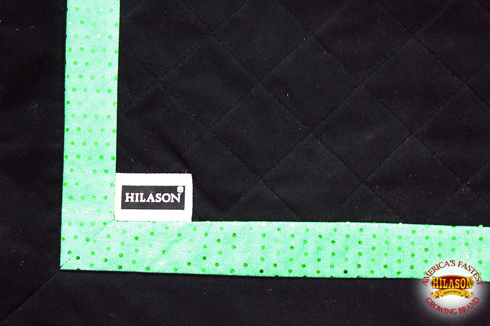 Western Show Barrel Racing Rodeo Saddle Blanket Saddlepad Featuring Peace Sign Fringe