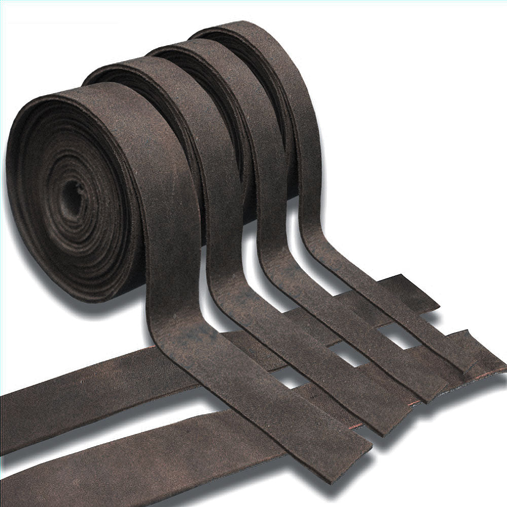 24" X 2" Hilason Genuine Leather Flat Strap Strips for DIY Arts &amp; Craft Projects Jewelry Tooling Home Décor Brown