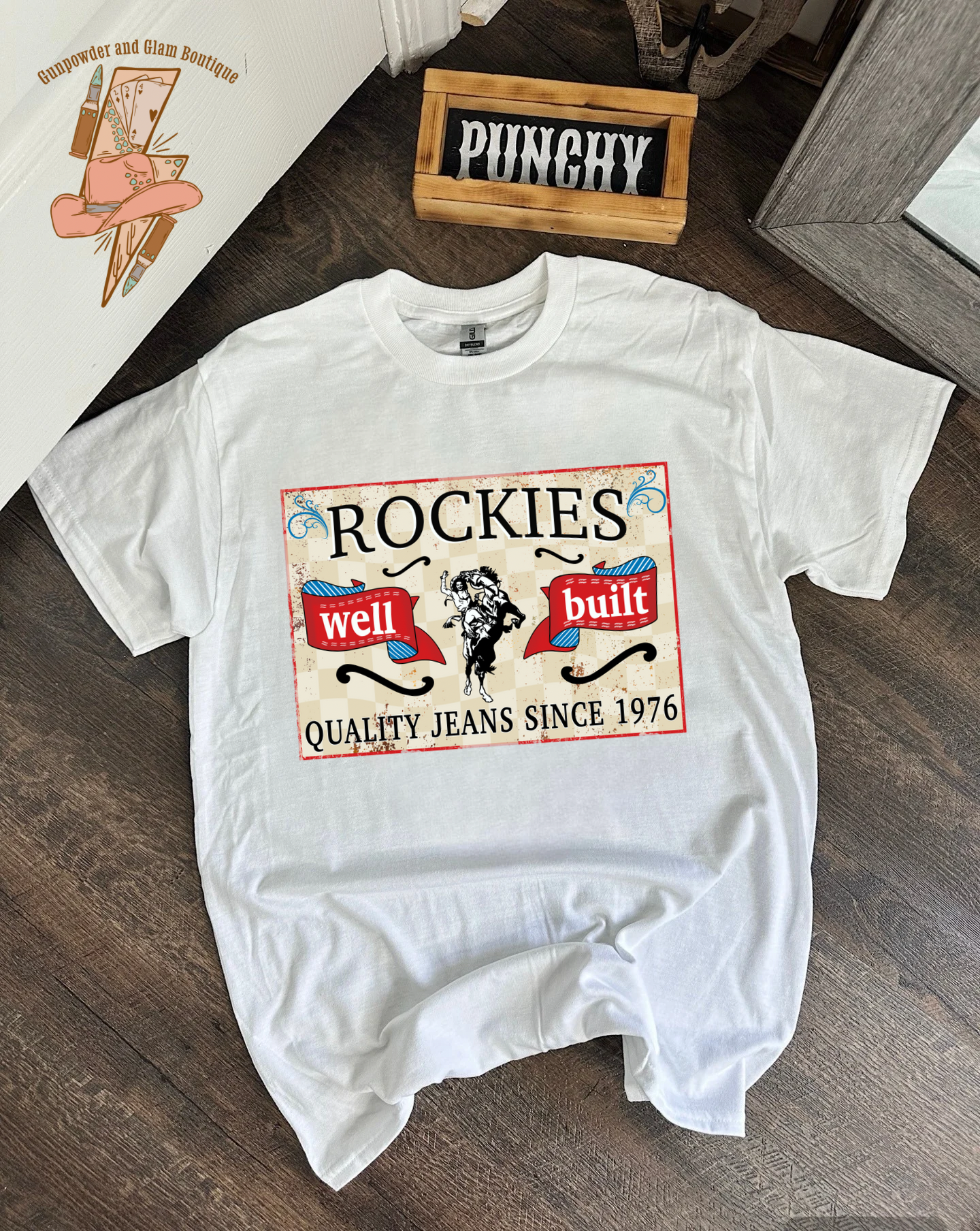 Vintage Rockies Tee or Crewneck