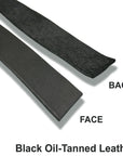 Hilason Genuine Leather Flat Strap Strips for DIY Arts & Craft Projects Jewelry Tooling Home Décor Black