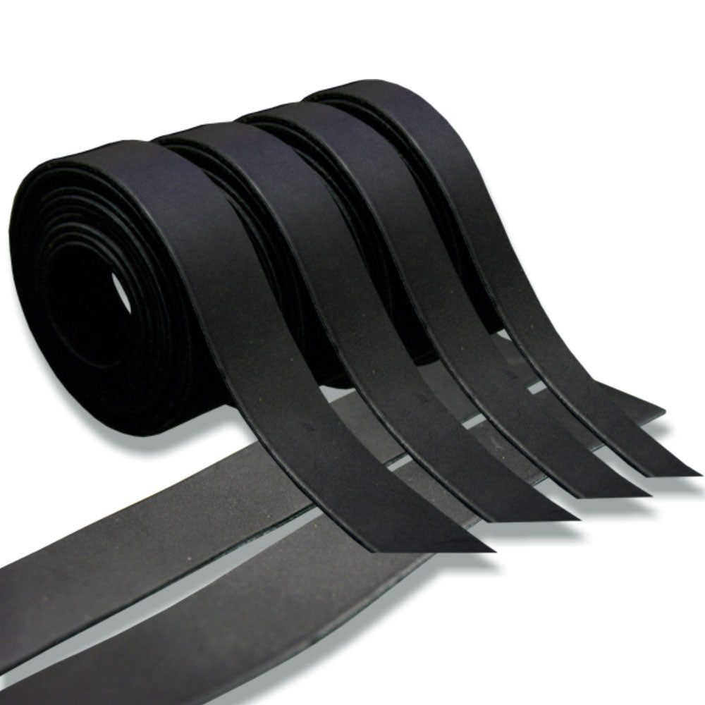 Hilason Genuine Leather Flat Strap Strips for DIY Arts &amp; Craft Projects Jewelry Tooling Home Décor Black