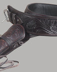 38 In Hilason Western Right Hand Gun Holster Rig 44/45 Cal Leather Cowboy