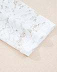Lace Insert Long Sleeve Drop Shoulder Tee