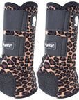 Classic Equine Lightweight Legacy2 Front Sports Horse Boots Cheetah