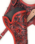 Hilason Western Leather Shoulder Rig Gun Holster 44/45 Caliber