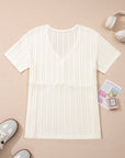 Frankie Raw Seam Henley Tee