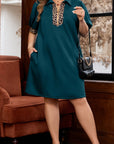 Keily Zip Collared Mini PLUS Dress