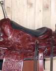 Hilason Custom Designed Rare Western Trick Riding Saddle Mahogany