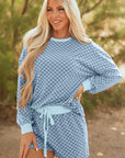 Reese and Shorts Set Long Sleeve Top