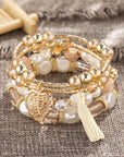 Mariana Beaded Fringed Layered Bracelet