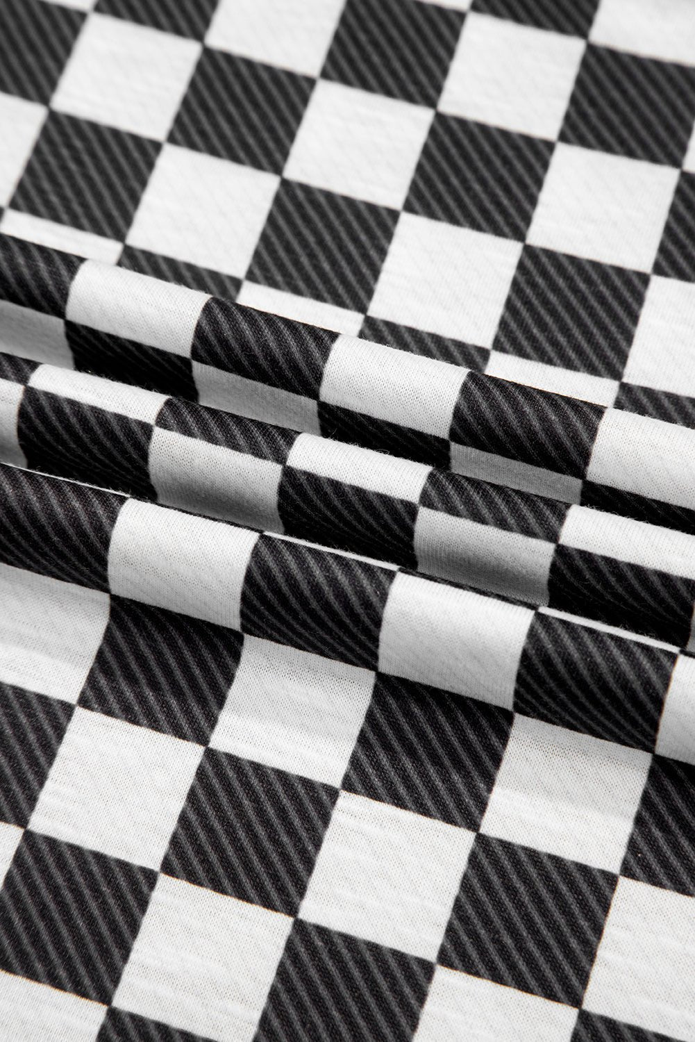 Checker T-Shirt &amp; High Waist Skort Set
