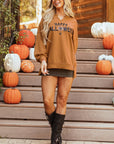 Sequin Happy Halloween Long Sleeve Top