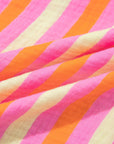 Teresa Stripe Crinkled Half PLUS Blouse