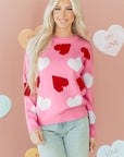 Aliyah Pattern Valentines Day Sweater