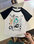 Western Collage Baby Tee