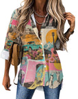 Baha Ranch Dreamgirl Retro Pop Western Vintage Button Up Shirt