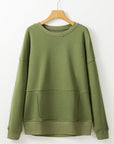 Ainsley Crisscross Stitching Loose Sweatshirt