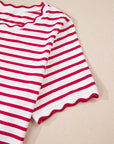 Royalty Scalloped Trim T Shirt