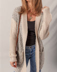 Sarah Side Pockets Open Front Cardigan