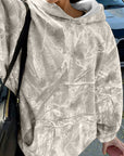 Camo Kangaroo Pocket Drop Shoulder Hoodie