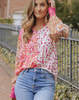 Adalee Printed Puff Sleeve Shirt
