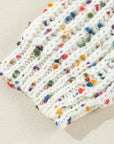 Scarlett Confetti Reversible Twist Sweater