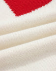 Heart Graphic Cropped Short Sleeve Sweater