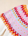Avery Print Drop Shoulder Sweater