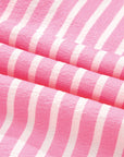 Stripe Bow Tie Top and Pants Pajama Set