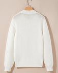 Amanda Embroidered Bow Boots Sweater