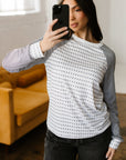 Stripe Raglan Patchwork Long Sleeve Top