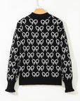 Elizabeth Shoulder Zipped Collar Sweater