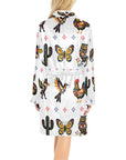 Baha Ranch Colores De Mexico Talavera Floral Animals Robe