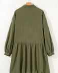 Catherine Ruffle Hem Mini PLUS Dress