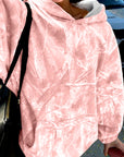 Camo Kangaroo Pocket Drop Shoulder Hoodie