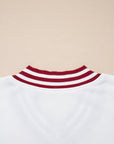 Esme Striped Puff Sleeve Sweatshirt