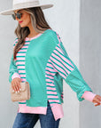Rosalie Side Slit Baggy Sweatshirt