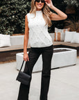 Alaia Pearled Textured Knit Sweater Vest