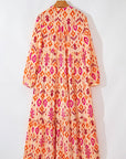 Marjorie Geometric Printed Maxi Dress