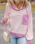 Johanna Patch Drawstring Hooded Top