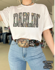 Camo Darlin’ Tee or Crewneck