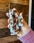 Cow Print Hair Clips