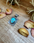 Golden Hill Turquoise Pendant – Navajo Handmade by Ned Nez, Sterling Silver
