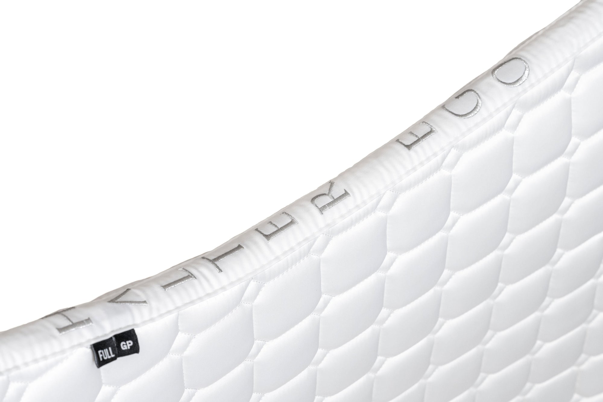 Satin Classic Dressage Saddle Pad - White