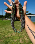 Sterling Silver Pearl & Turquoise Necklace – 16" + Extender