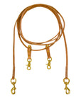 AJ Tack Harness Leather Draw Reins - 3/8in x 15ft