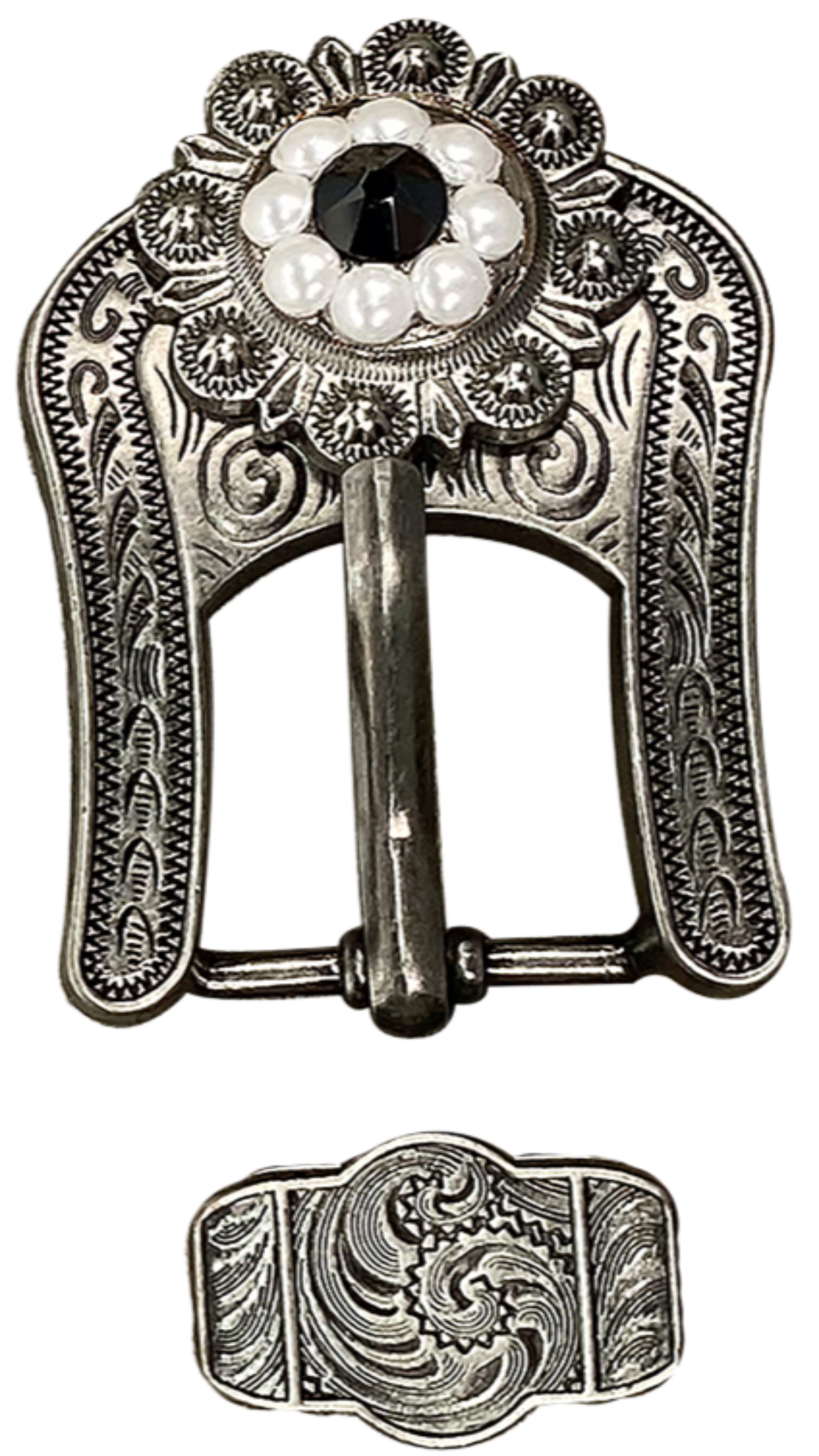 ANTIQUE SILVER JET - PEARL - CLEAR