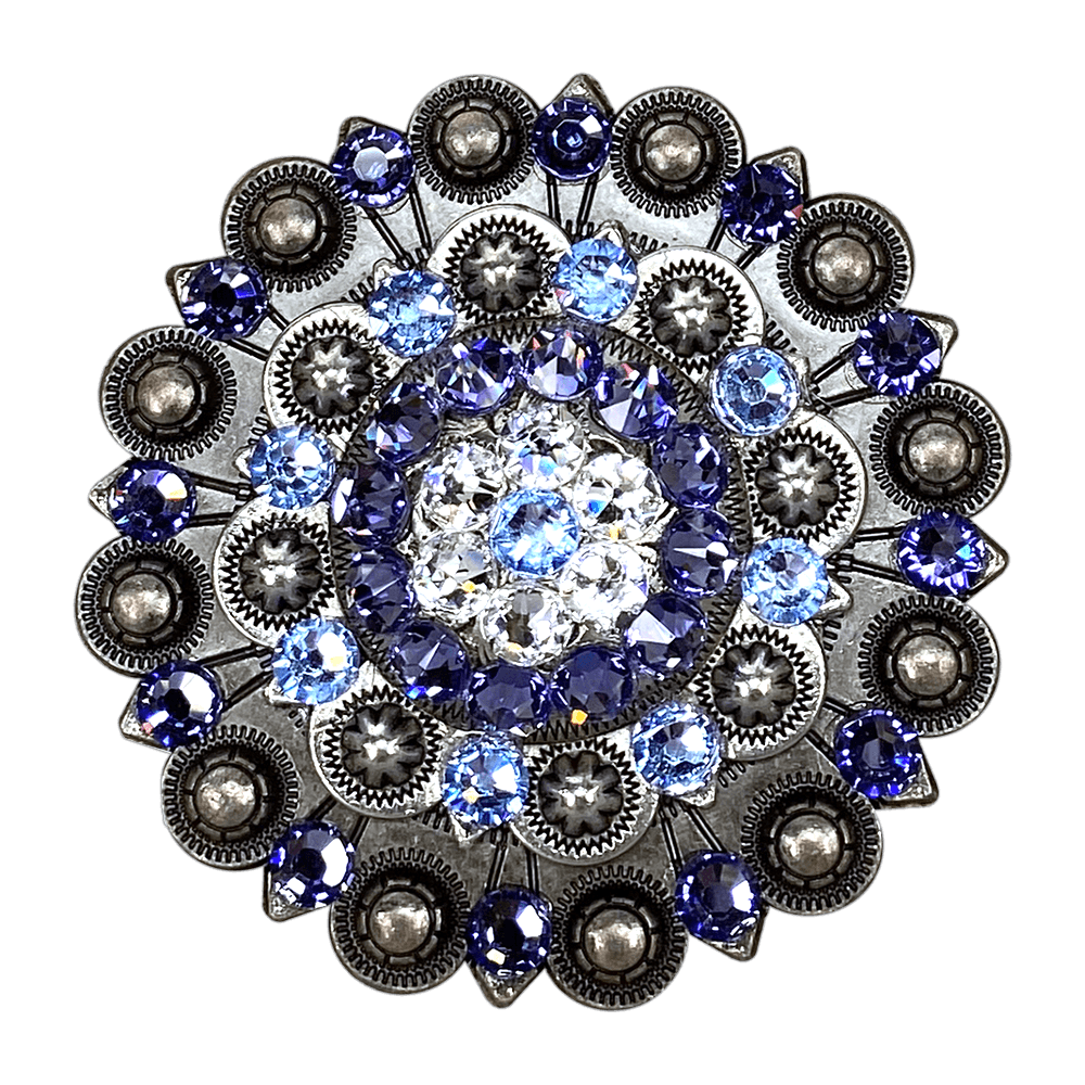 Light Sapphire Clear &amp; Lilac Antique Silver Berry Jacket European Crystal